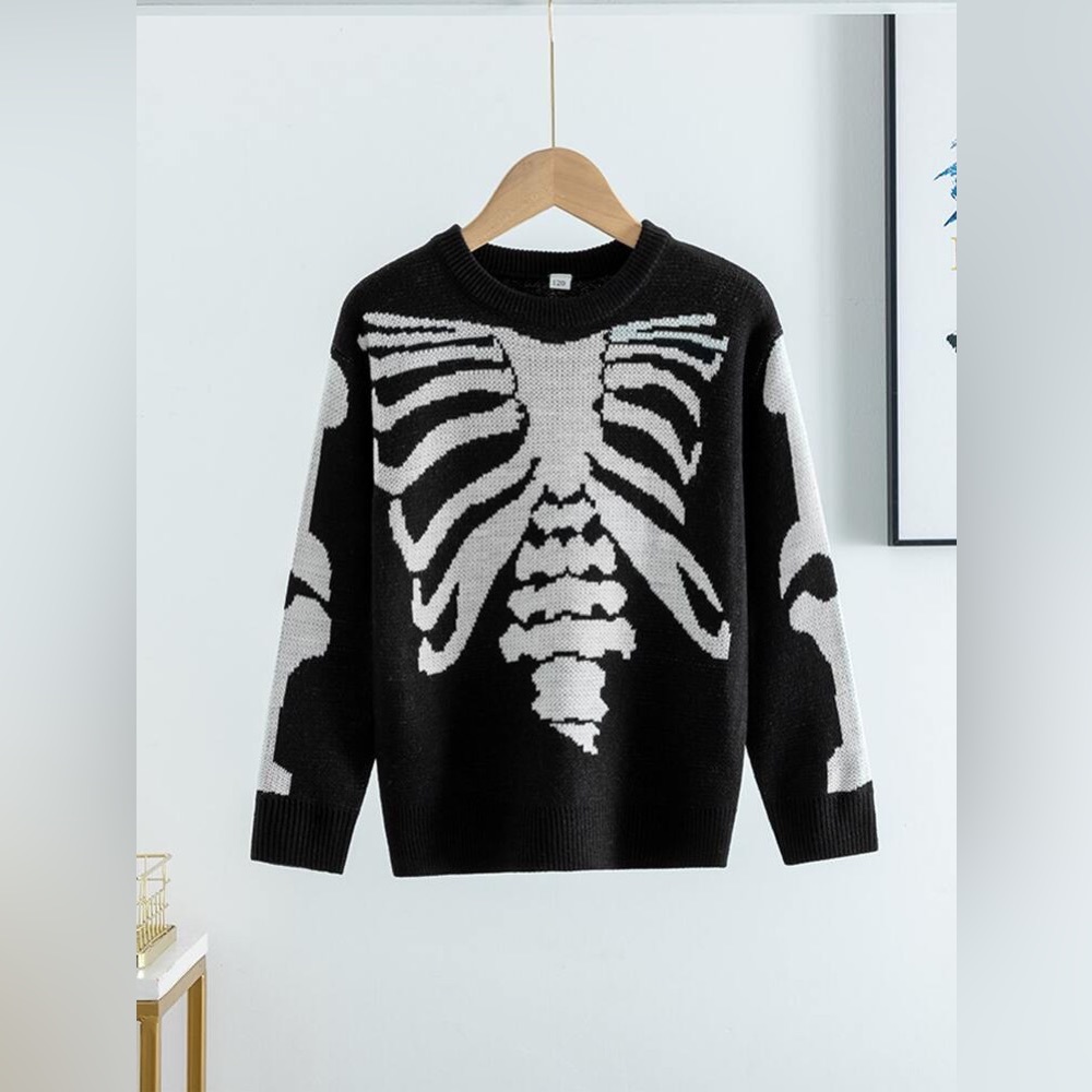 SHEIN Skeleton Sweater Size Large